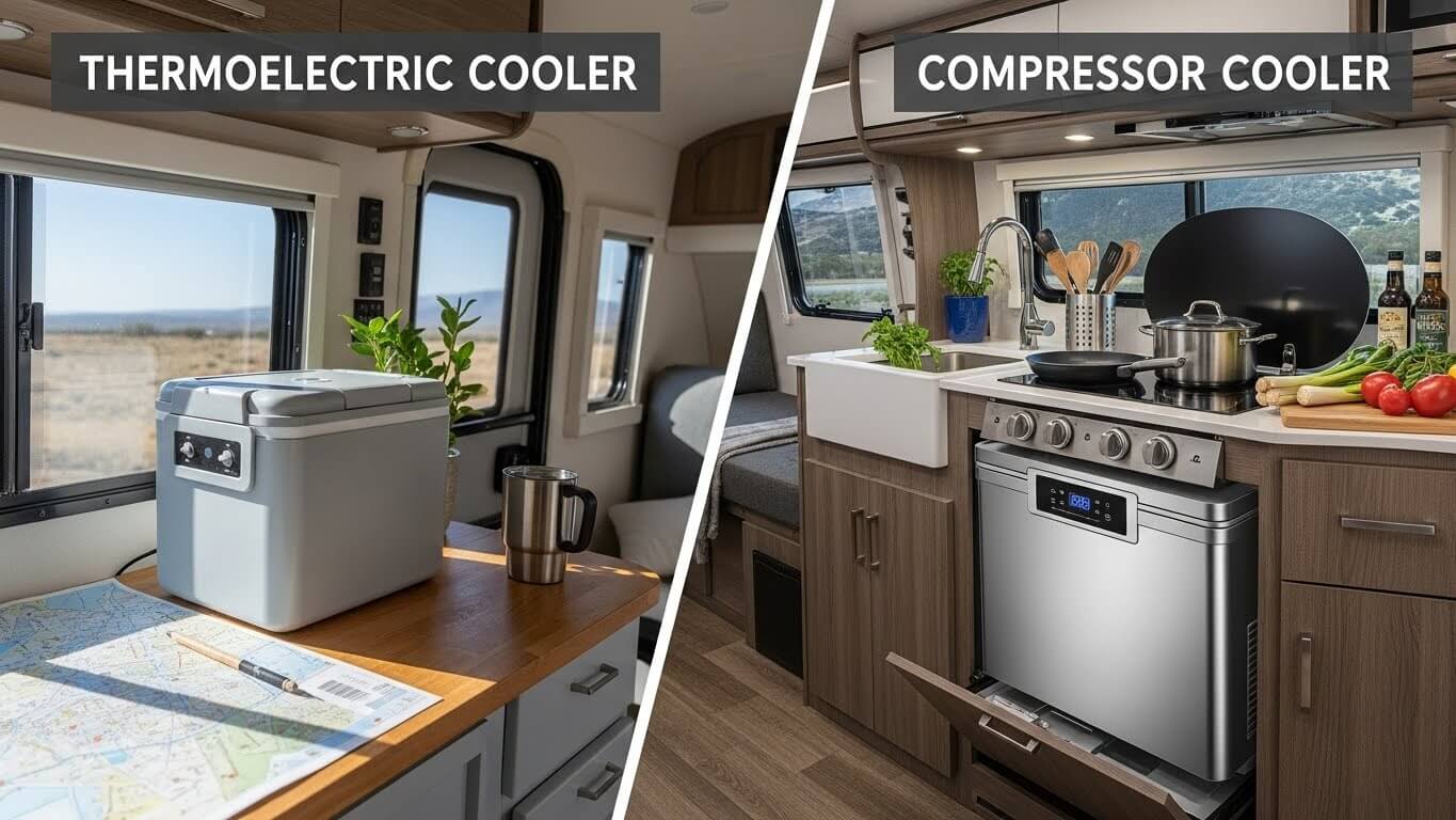 Thermoelectric Cooler vs. Compressor Cooler for RVs